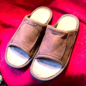 Men’s Björn sandals, Björndals, size 11, brown leather